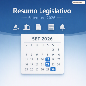Resumo da legislação de Setembro de 2026